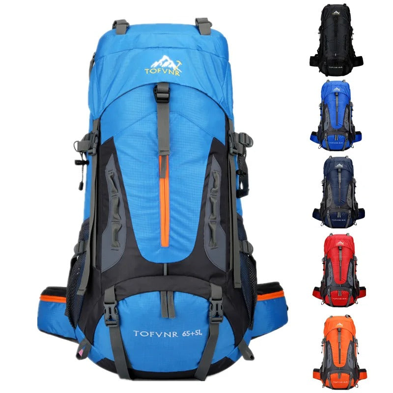 Waterproof 60L Outdoor Backpack – Durable & Spacious for Hiking & Travel