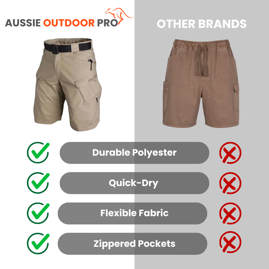 Men’s Outdoor Cargo Shorts – Durable, Stretch & Quick-Dry