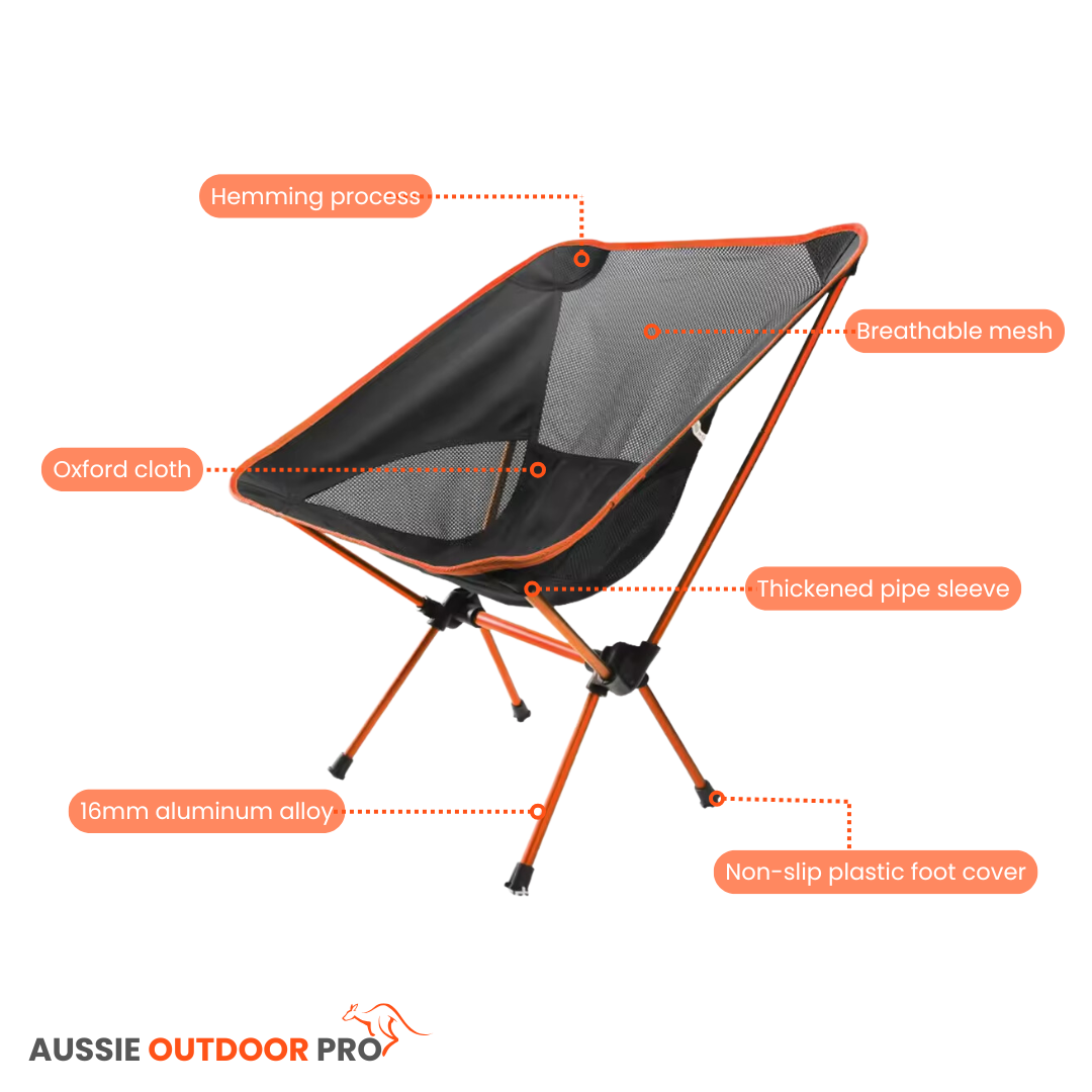 Foldable & Portable Camping Chair – Lightweight & Durable