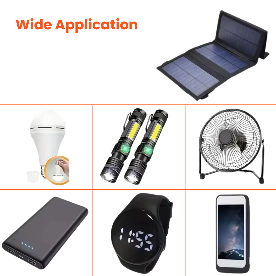 Foldable Solar Panel – 12W with USB Port for Outdoor Charging