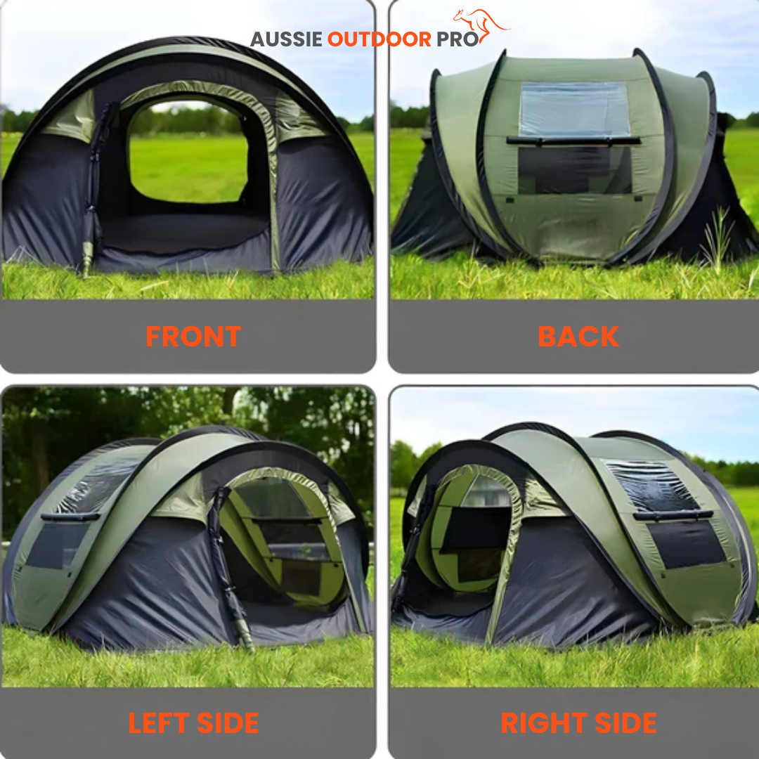 4-Person Instant Camping Tent - Waterproof, Lightweight & Easy Setup