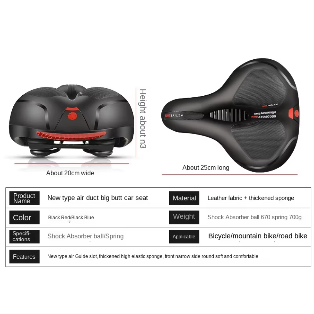 Ergonomic Bike Saddle – Ultimate Comfort & Shock Absorption