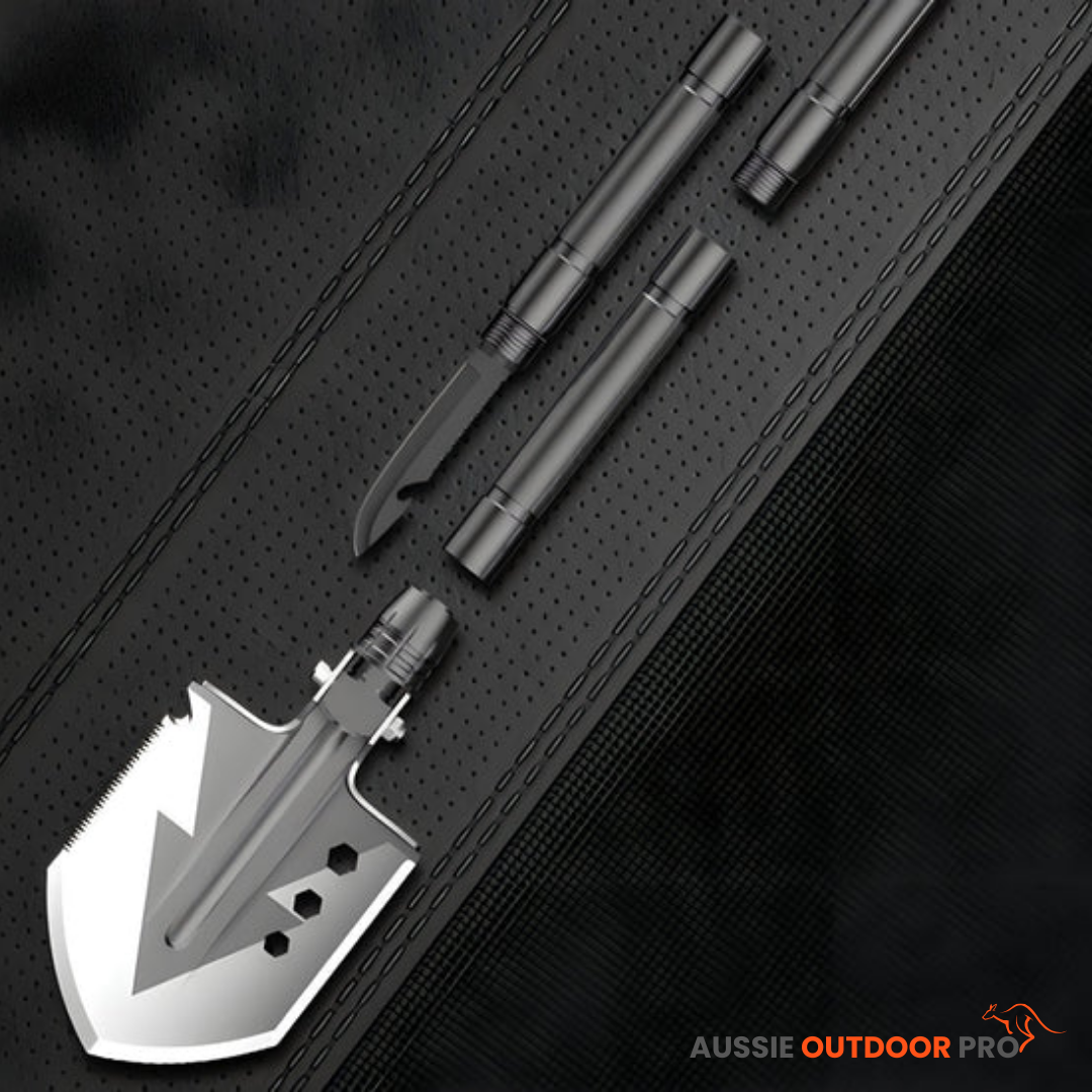 Ultimate Tactical Folding Shovel – 16-in-1 Survival & Camping Multi-Tool