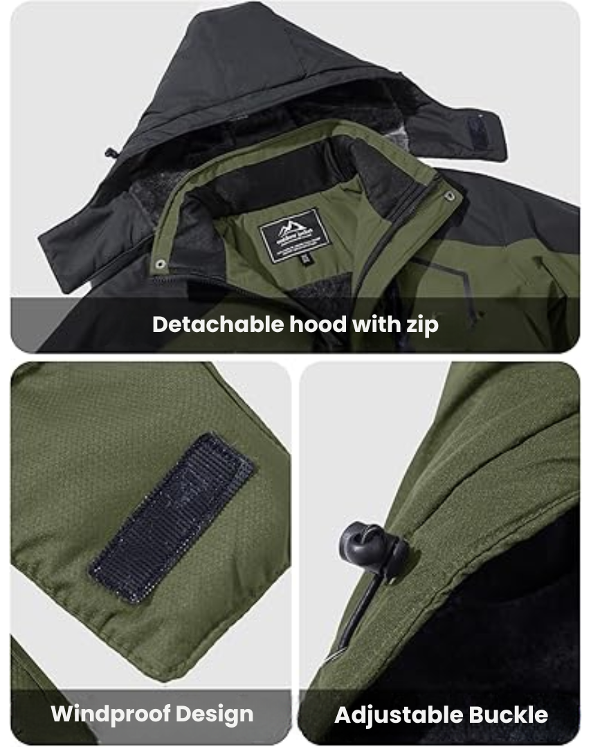 Insulated Outdoor Winter Jacket – Windproof & Waterproof