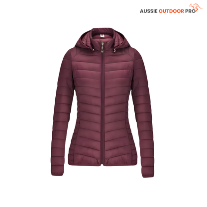 Ultra-Light Women's Puffer Jacket - Waterproof & Insulated for Outdoor Adventures