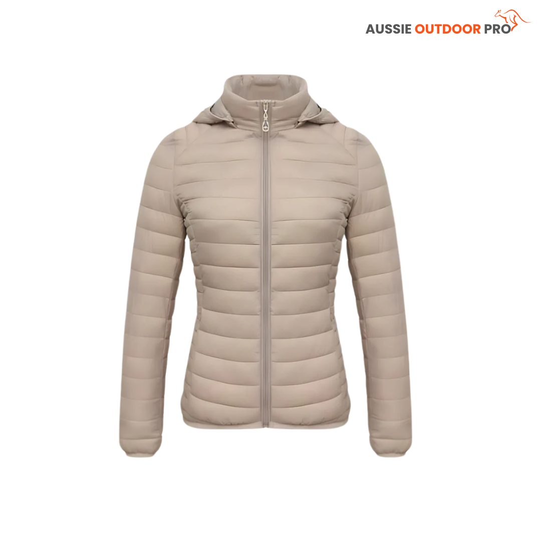 Ultra-Light Women's Puffer Jacket - Waterproof & Insulated for Outdoor Adventures