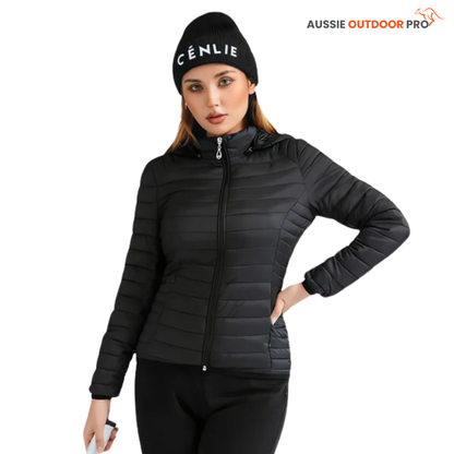 Ultra-Light Women's Puffer Jacket - Waterproof & Insulated for Outdoor Adventures