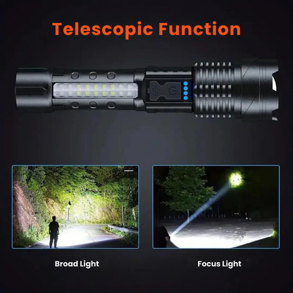 Military-Grade Tactical Flashlight – 5000 Lumen, USB Rechargeable