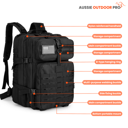 Emergency Tactical Backpack – Waterproof, Essential for Survival