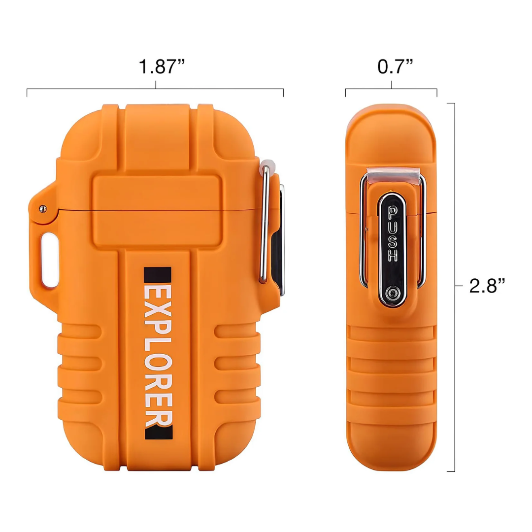 Waterproof & Windproof Storm Lighter – Ultimate Outdoor Survival Tool