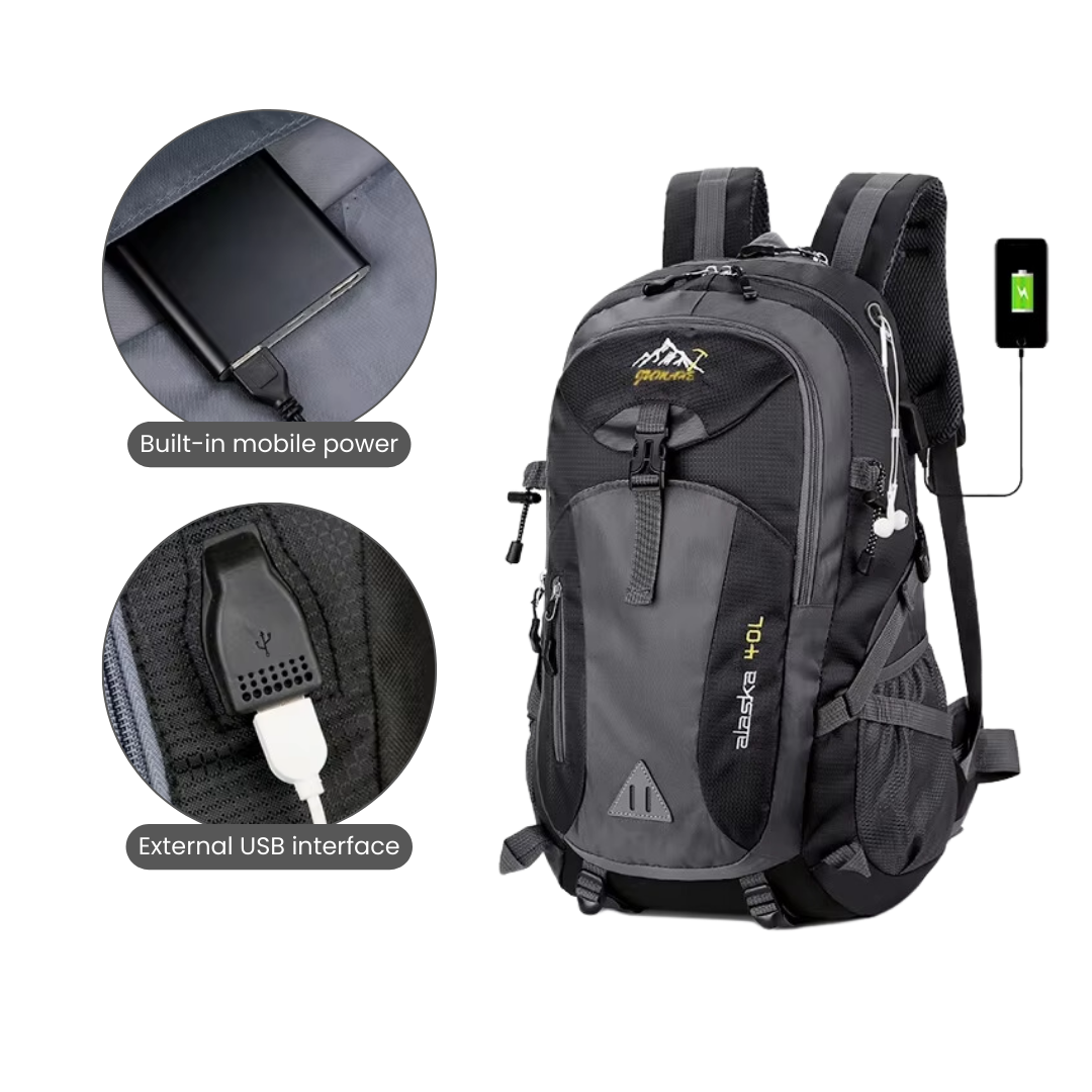 Waterproof Outdoor Backpack – 40L Hiking & Adventure Pack