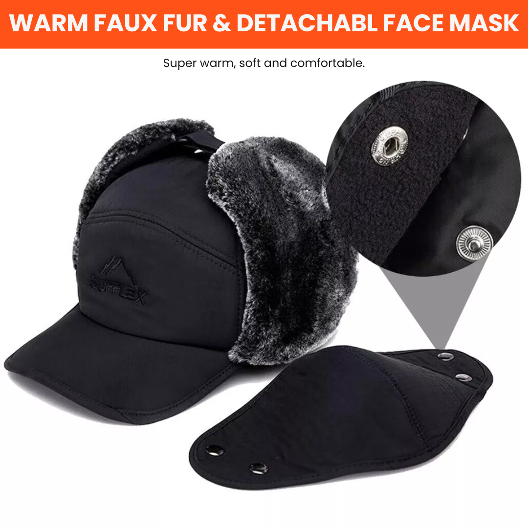 Thermal Full Face Winter Hat – Windproof & Insulated