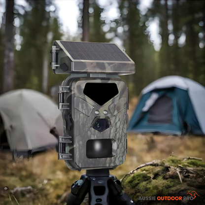 Solar-Powered Trail Camera - Professional Wildlife & Property Surveillance