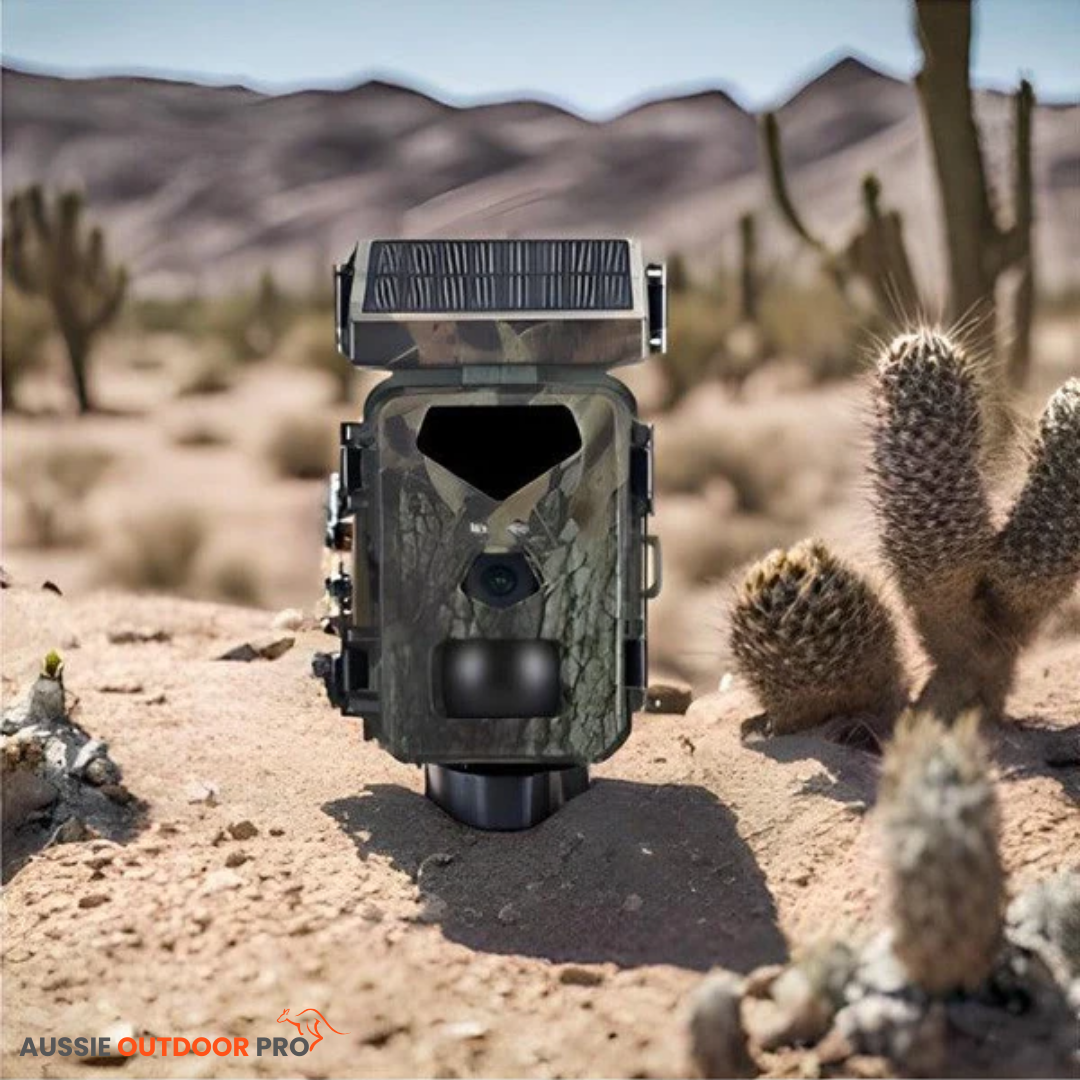 Solar-Powered Trail Camera - Professional Wildlife & Property Surveillance