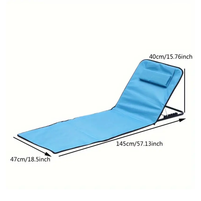 Foldable Beach Mat with Backrest – Ultimate Comfort for Relaxation