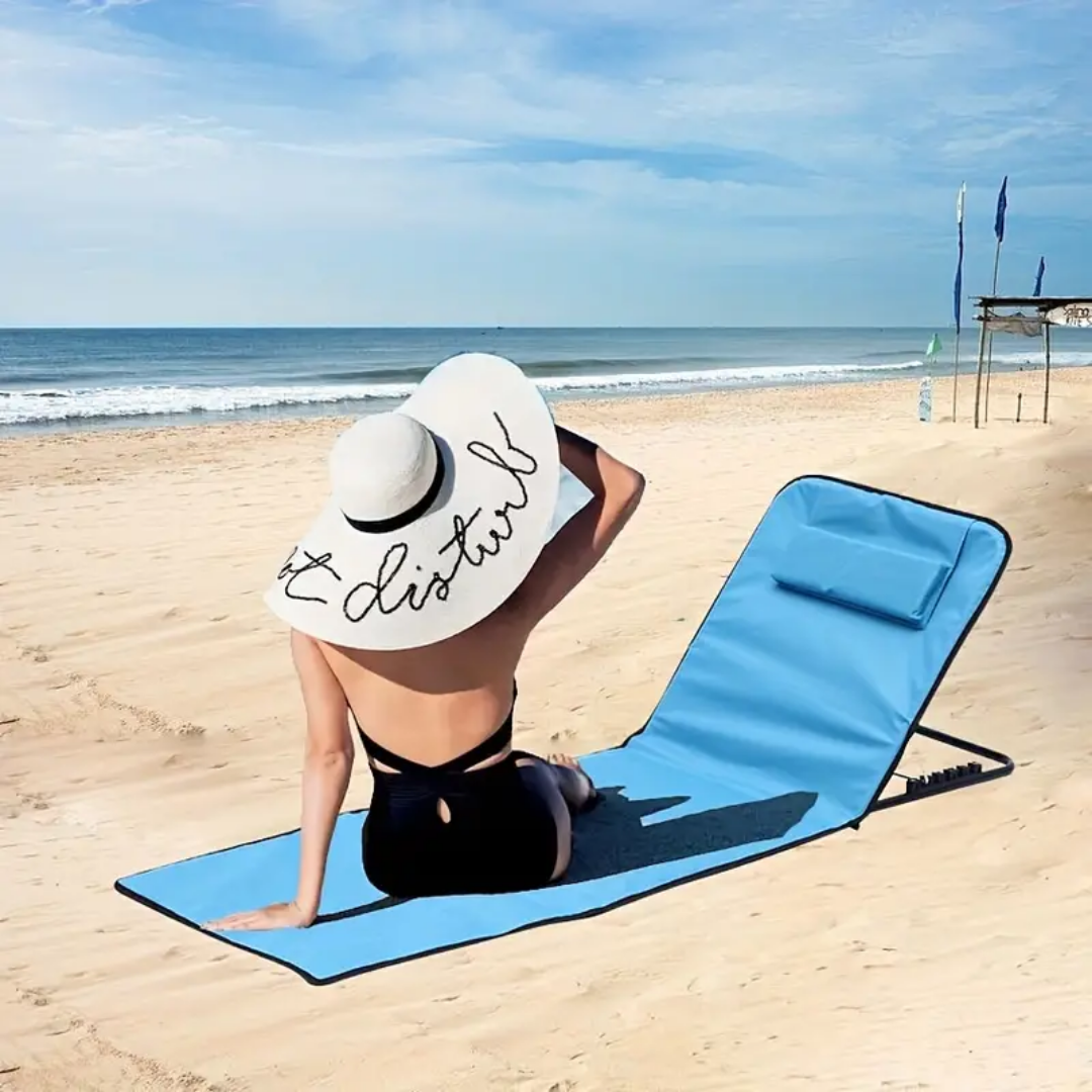 Foldable Beach Mat with Backrest – Ultimate Comfort for Relaxation