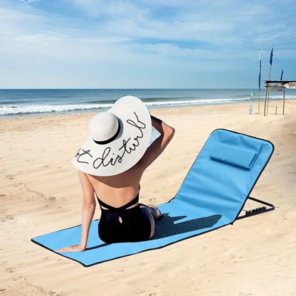 Foldable Beach Mat with Backrest – Ultimate Comfort for Relaxation