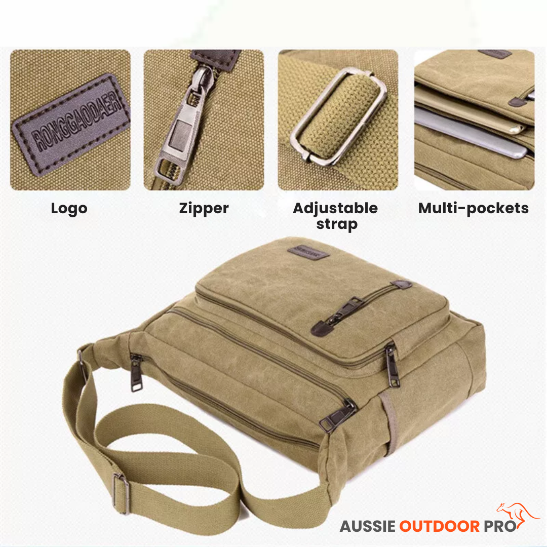 Aussie Outdoor Pro Shoulder Bag – Durable & Spacious for Travel