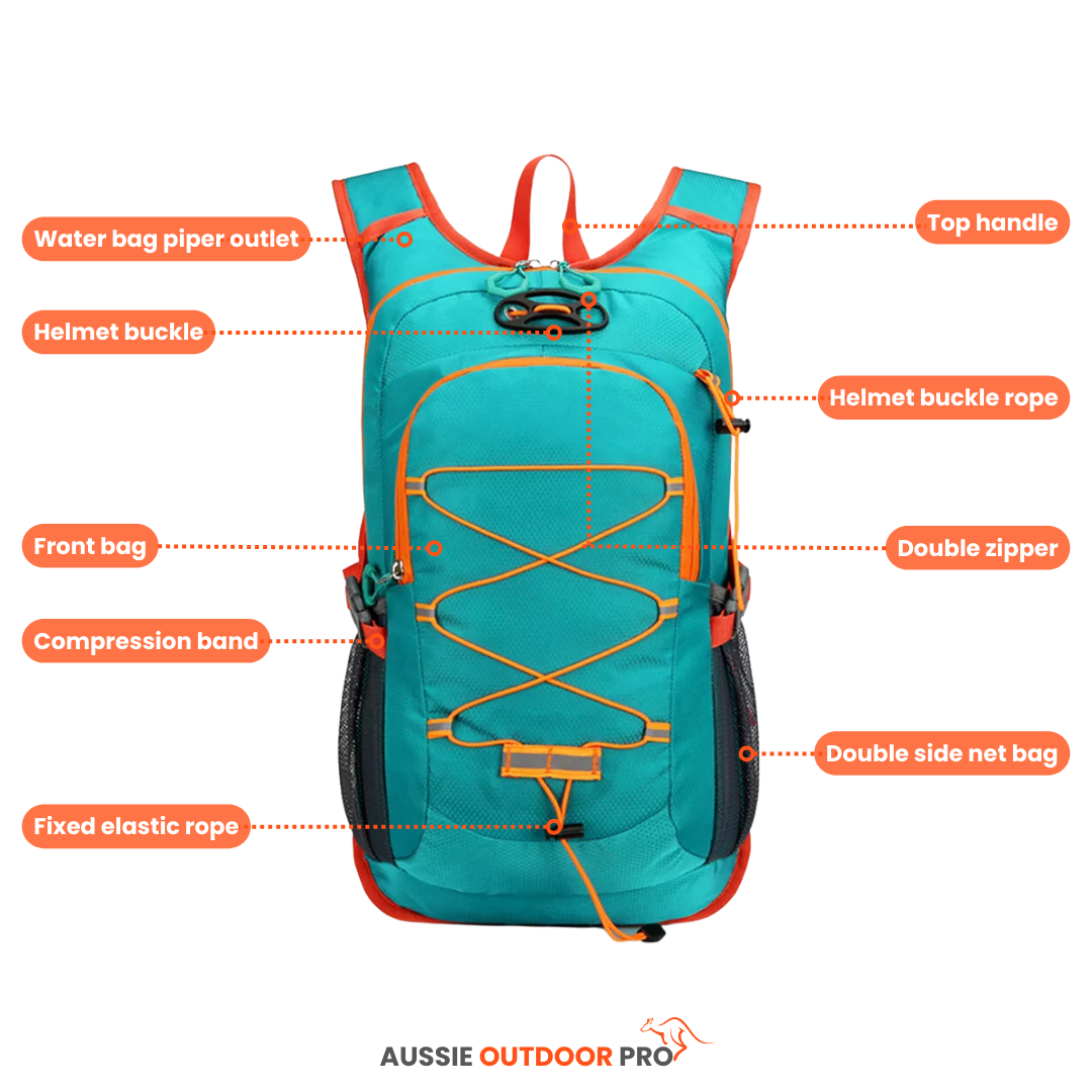 Aussie Outdoor Pro – Premium Waterproof Bike Backpack