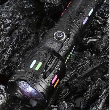 Military-Grade LED Flashlight – Rechargeable – 9000 Lumens