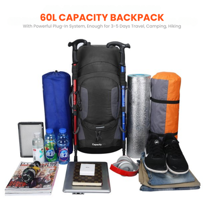 60L Waterproof Backpack – Ultimate Outdoor Backpack for All Adventures