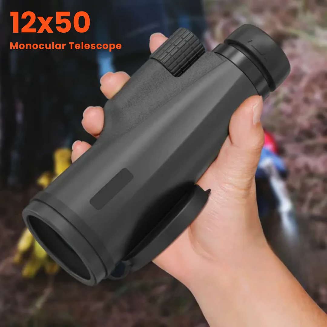 12x50 Monocular Telescope – High-Definition & Waterproof