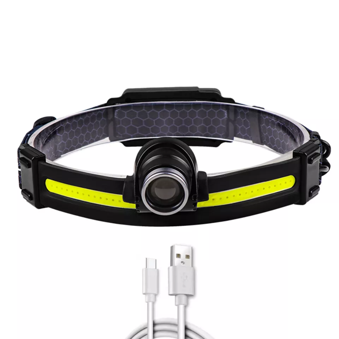 Sensor LED Headlamp – Telescopic, Rechargeable & Waterproof