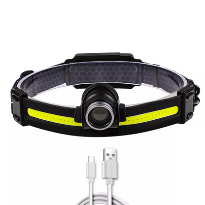 Sensor LED Headlamp – Telescopic, Rechargeable & Waterproof