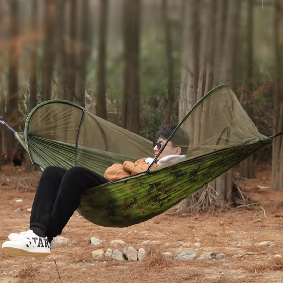 Hammock with Integrated Mosquito Net – Ultimate Outdoor Protection