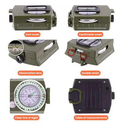 Professional Outdoor & Survival Compass – Precise, Durable, and Compact