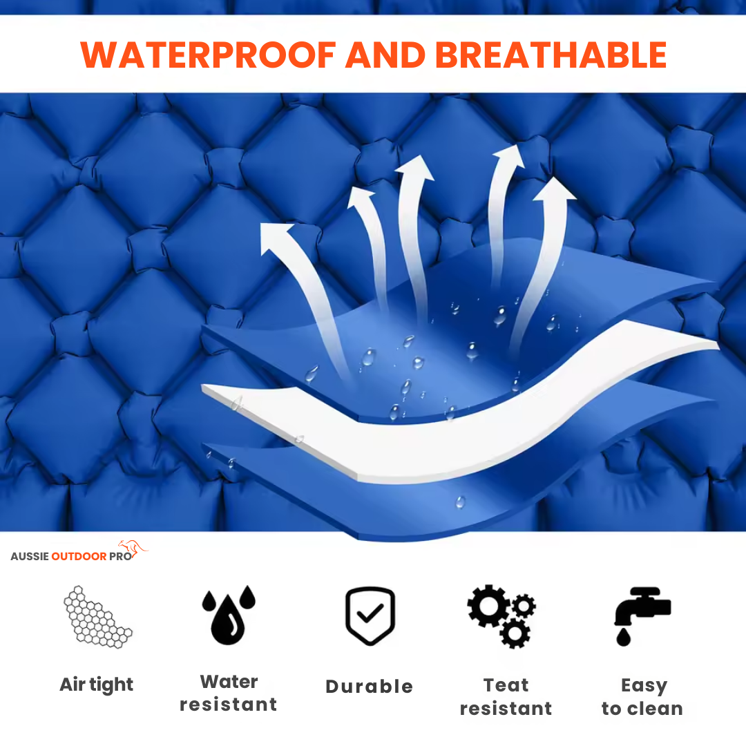 Self-Inflating Air Mattress for Camping – Built-In Pump for Quick Setup