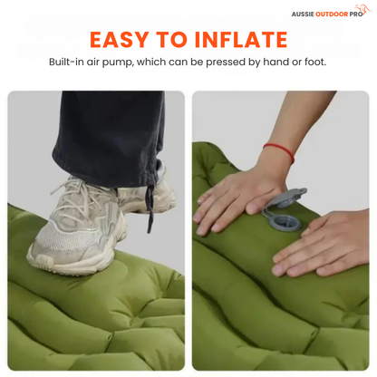 Self-Inflating Air Mattress for Camping – Built-In Pump for Quick Setup