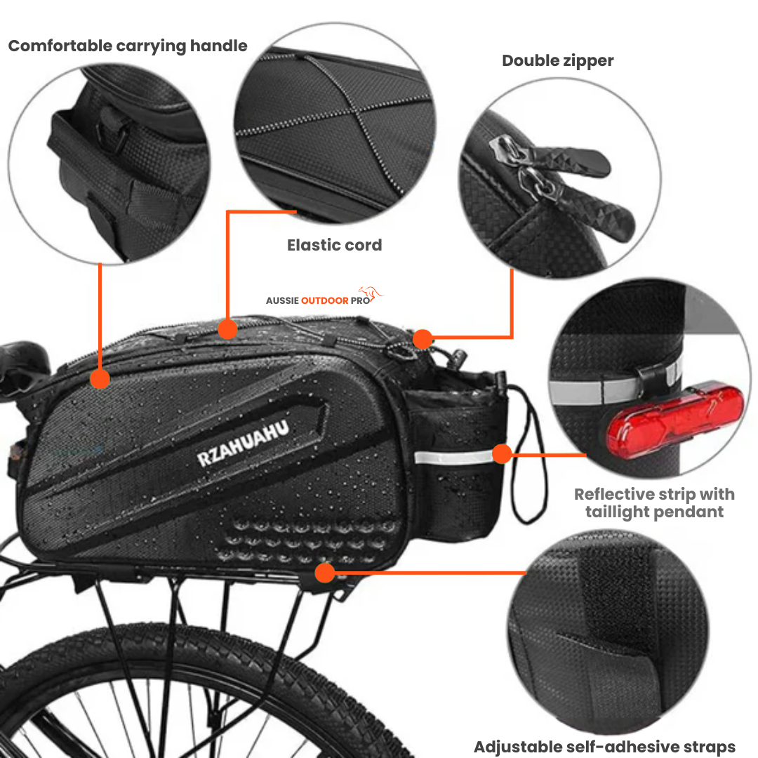 Hard Shell Bike Bag – 14L Waterproof Capacity