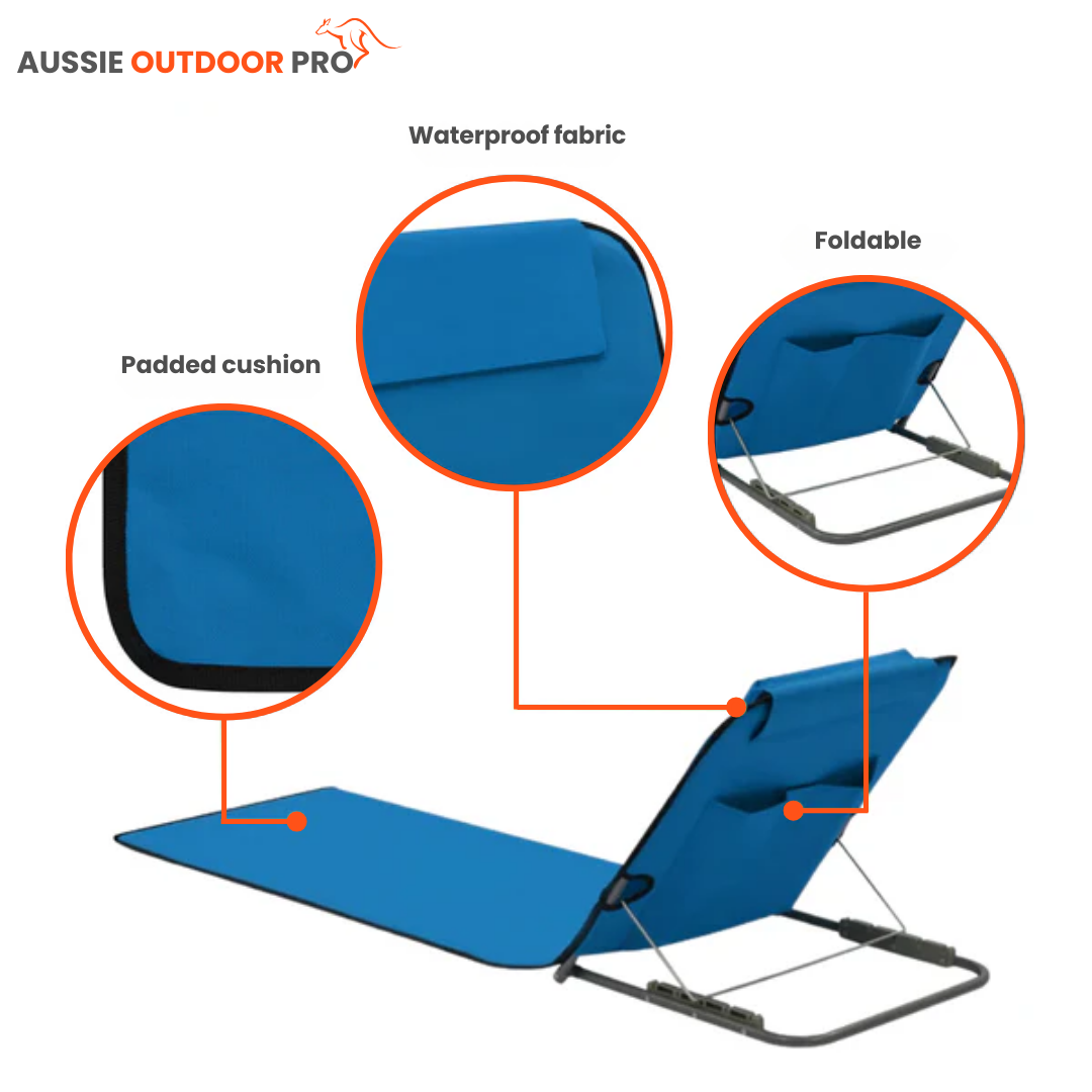 Foldable Beach Mat with Backrest – Ultimate Comfort for Relaxation