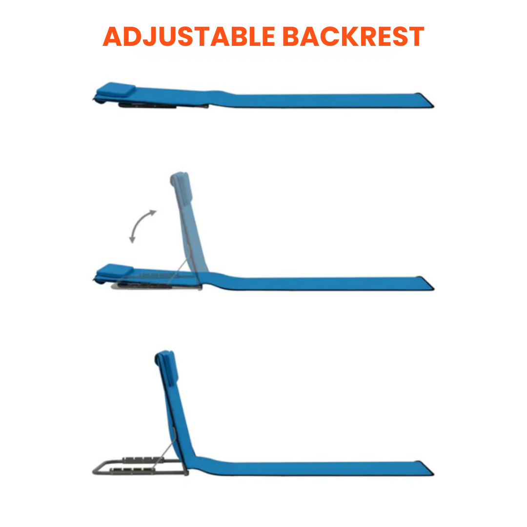 Foldable Beach Mat with Backrest – Ultimate Comfort for Relaxation