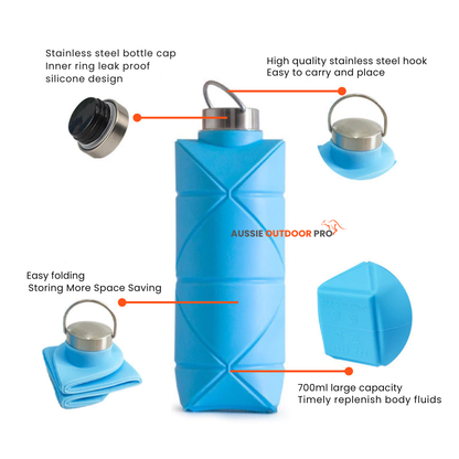 Collapsible Water Bottle – 750 ML, Leak-Proof & Eco-Friendly