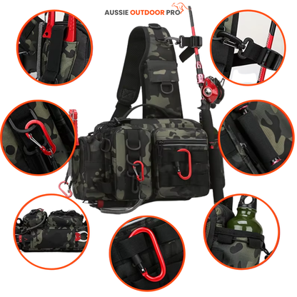 Aussie Outdoor Pro Multifunctional Fishing Backpack – Waterproof & Versatile