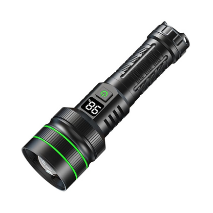 Zoomable LED Flashlight – 3KM Range, Ultra Bright & Durable