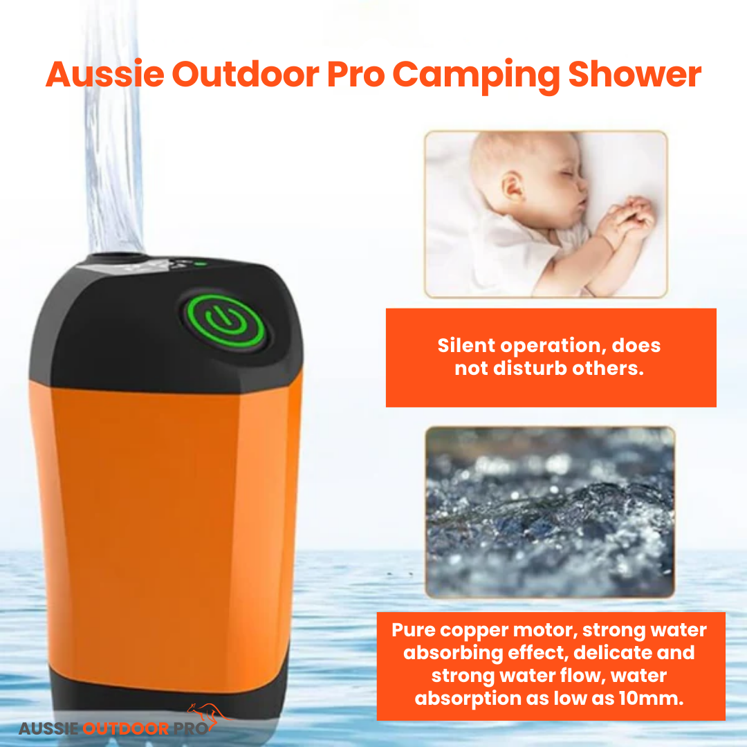 Portable Camping Shower – Rechargeable, Compact & Efficient