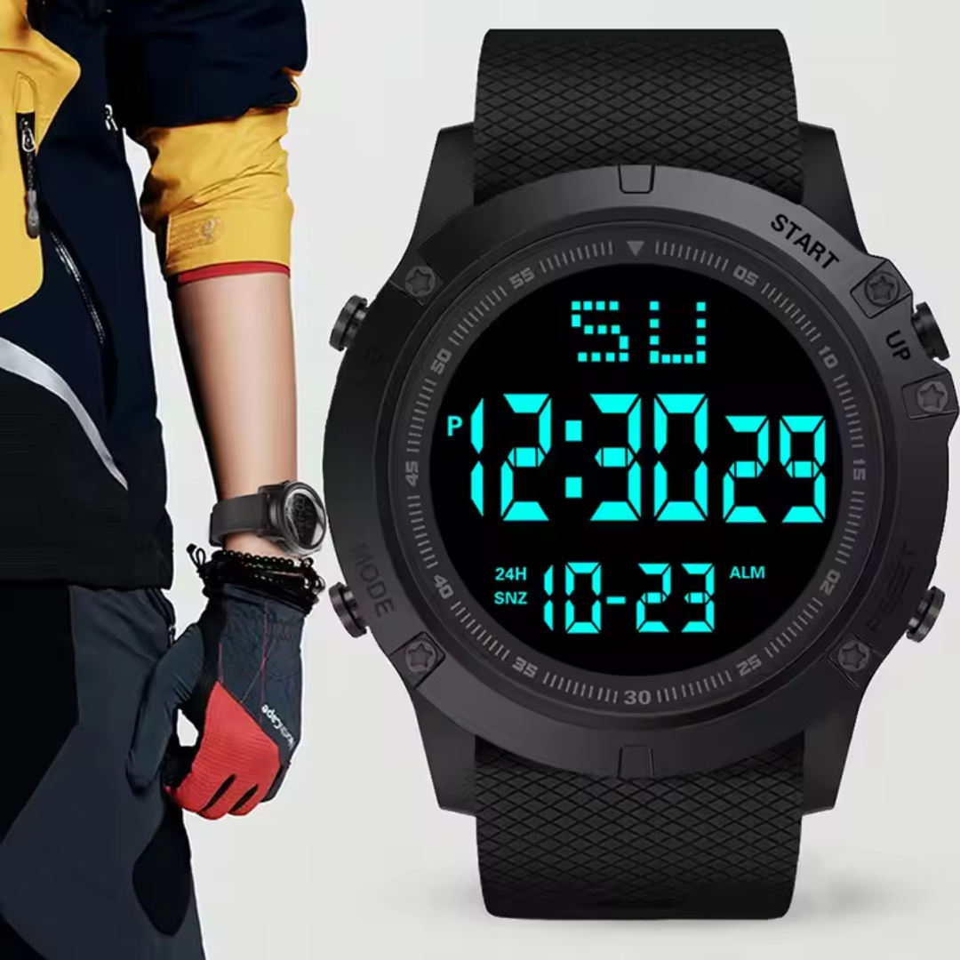 Aussie Outdoor Pro Digital Sports Watch – Durable & Waterproof for Athletes