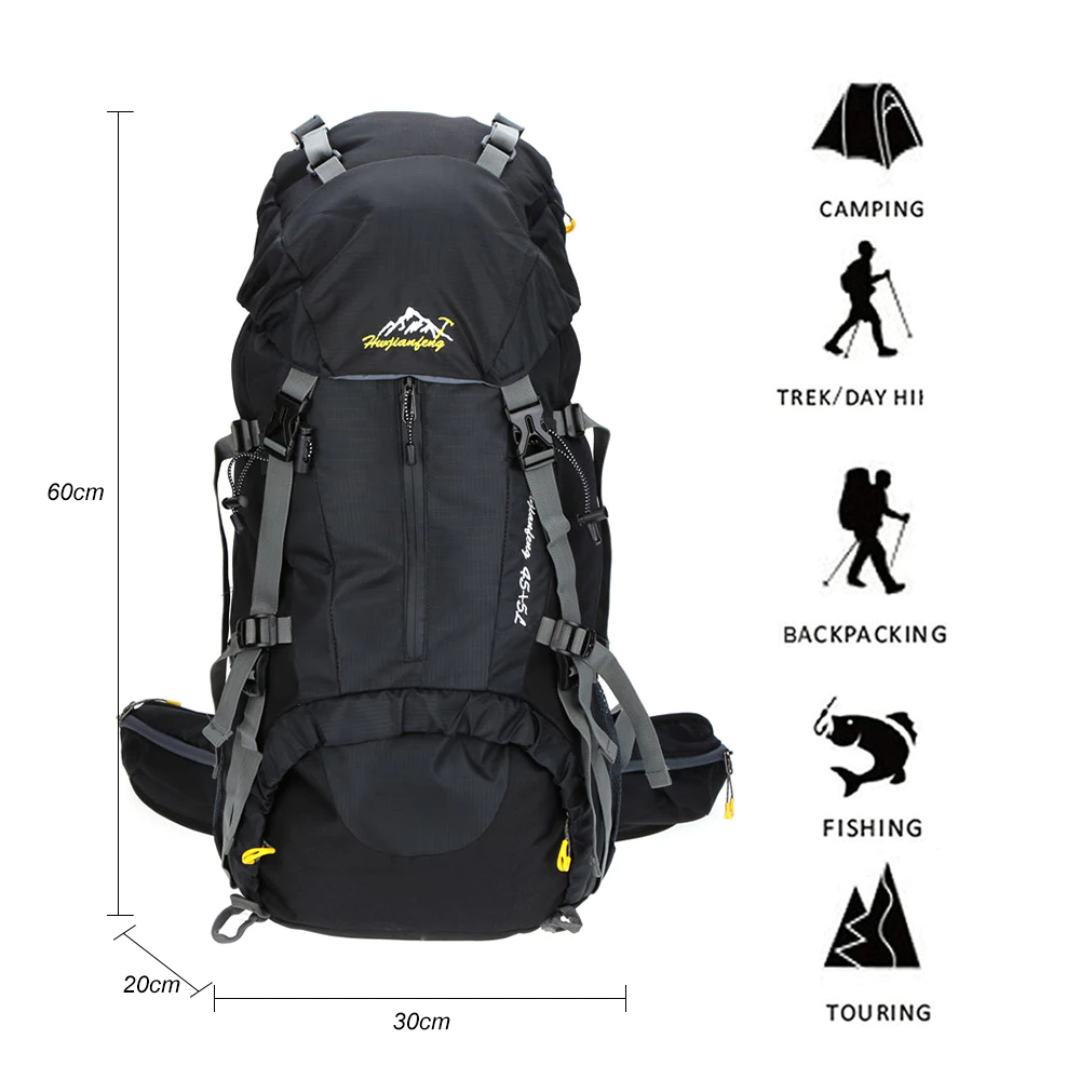 Waterproof 50L Outdoor Backpack – Durable & Spacious for All Adventures