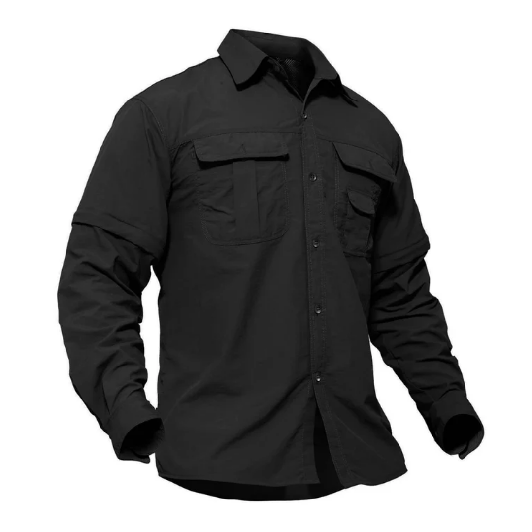 Convertible Sleeve Outdoor Shirt – Durable & UV-Protected