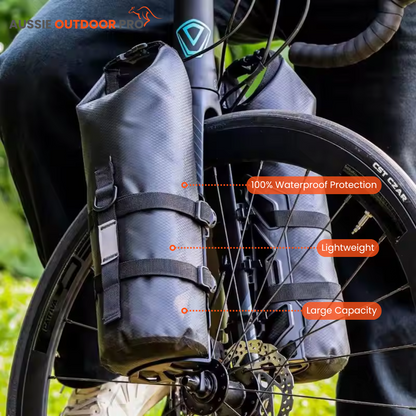 Waterproof Front Fork Bike Bags – Durable & Spacious for Bike Touring