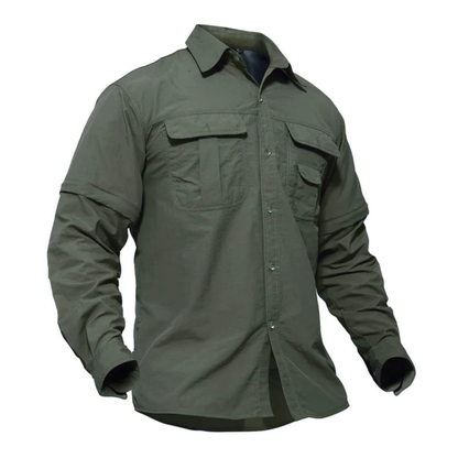 Convertible Sleeve Outdoor Shirt – Durable & UV-Protected