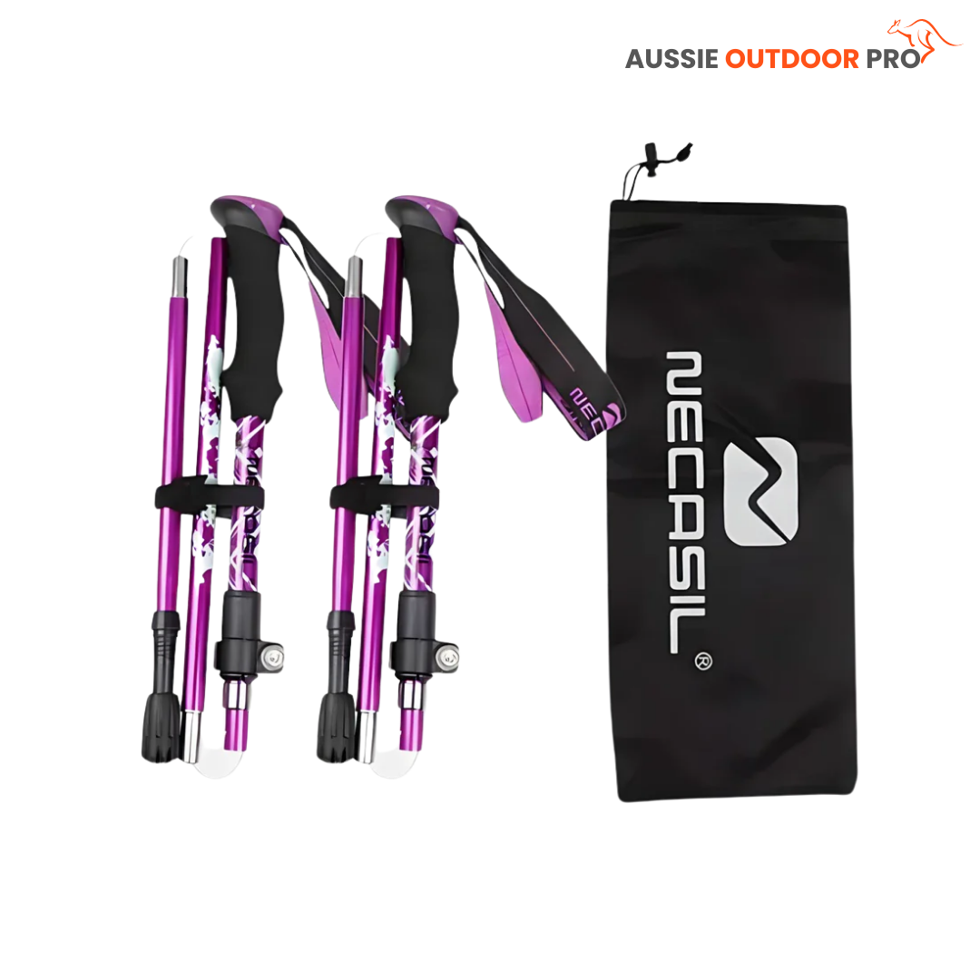 Ultra-Light Collapsible Trekking Poles – Adjustable & Durable for All Terrains