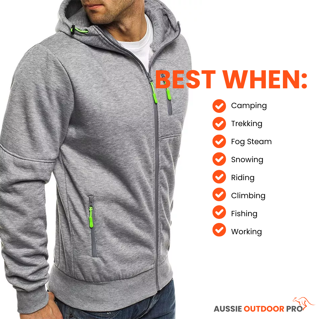 Zip-Up Hoodie for Outdoor Activities – Warm, Comfortable, and Versatile