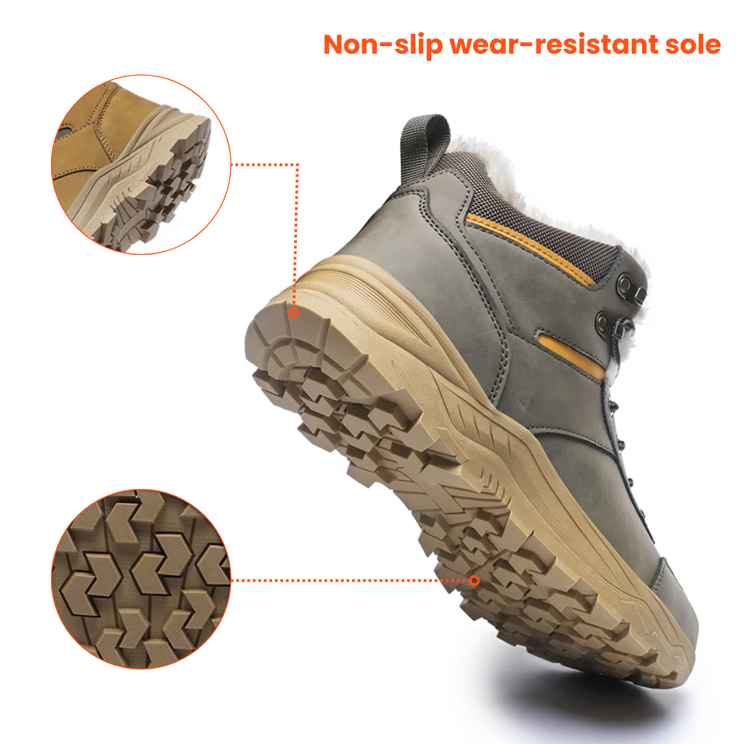 Men’s Winter Hiking Shoes – Plush Lined & Waterproof