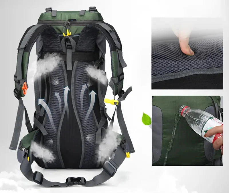 60L Waterproof Backpack – Ultimate Outdoor Backpack for All Adventures