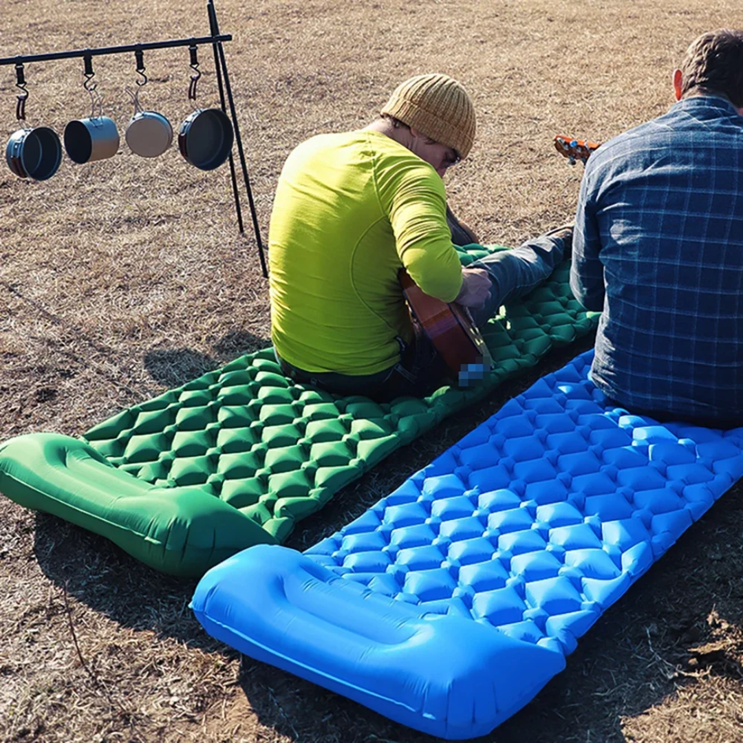 Self-Inflating Air Mattress for Camping – Built-In Pump for Quick Setup