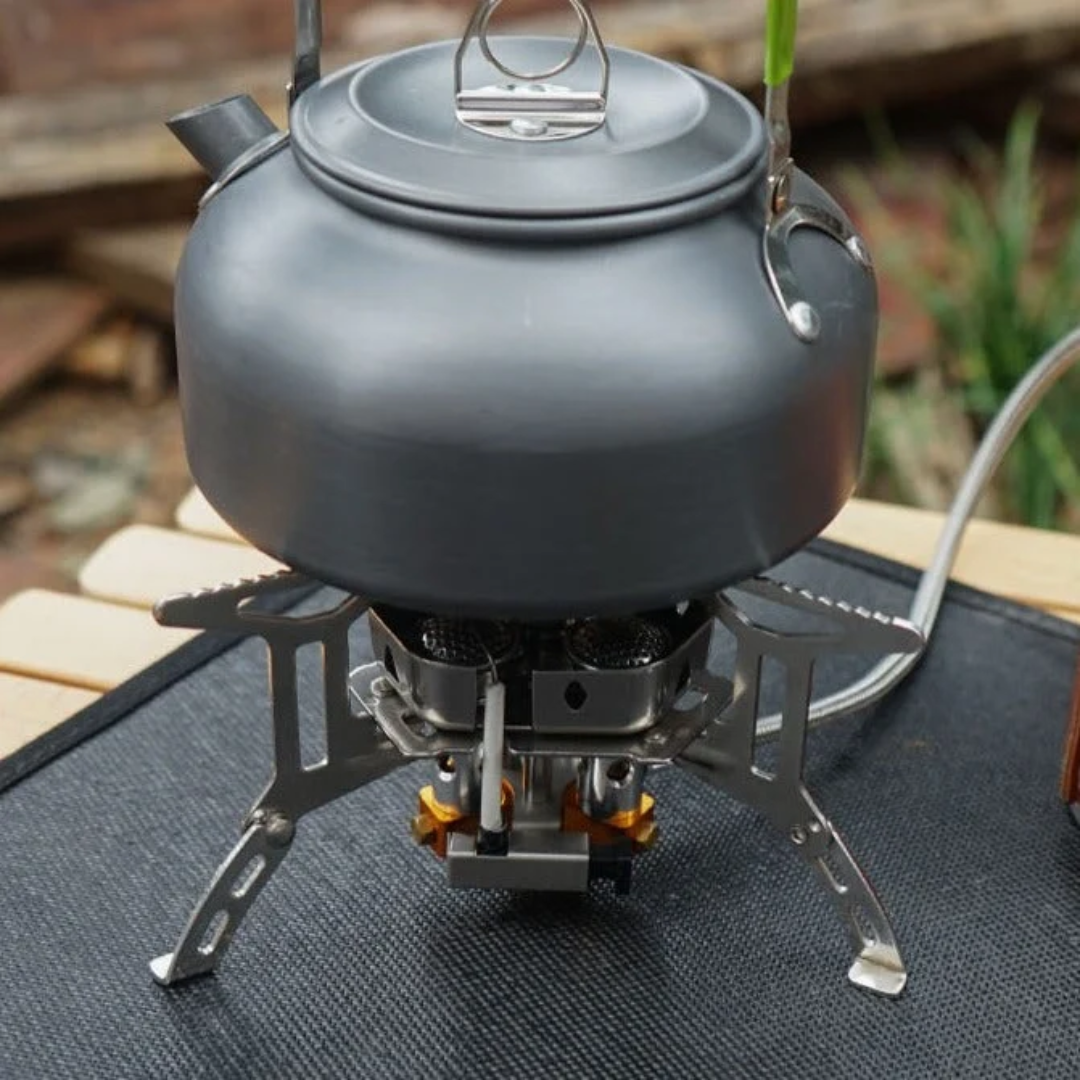 Camping Gas Burner – 5800W Windproof & Leak-Free Outdoor Cooking